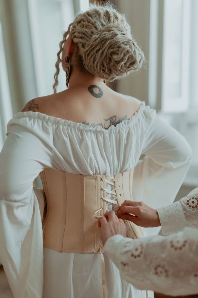Intimate boudoir setting