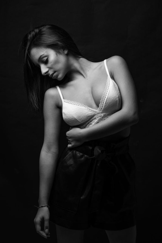 Intimate boudoir setting