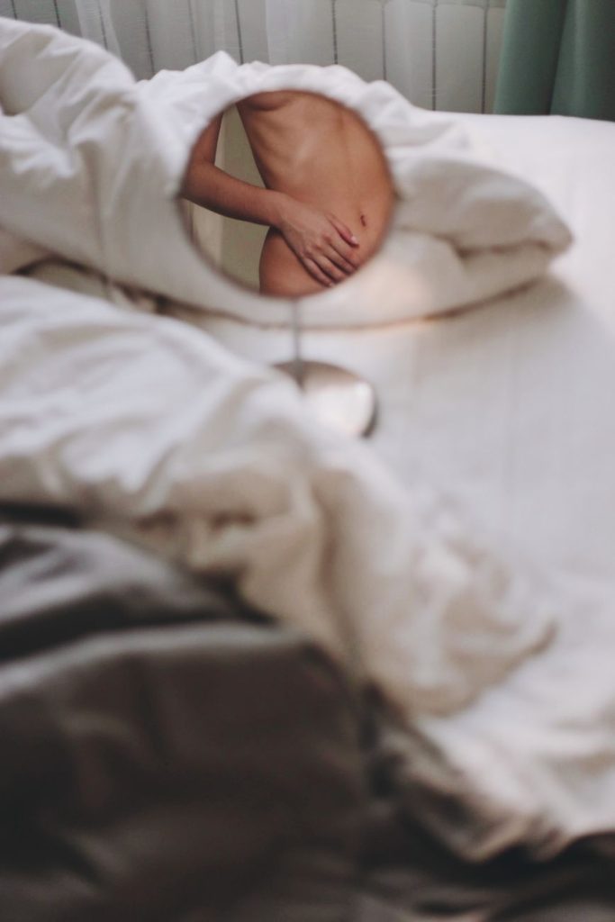 Intimate boudoir setting