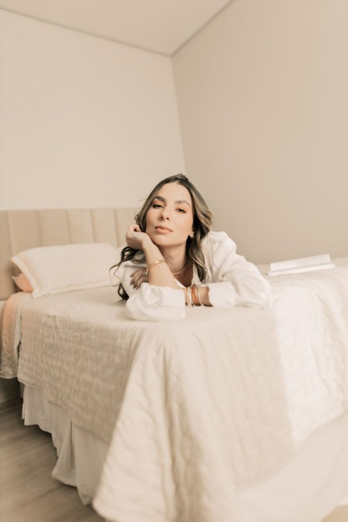 Intimate boudoir setting