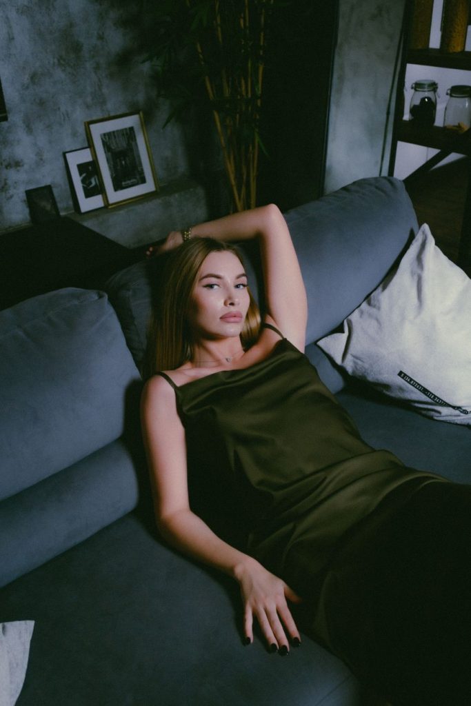 Intimate boudoir setting