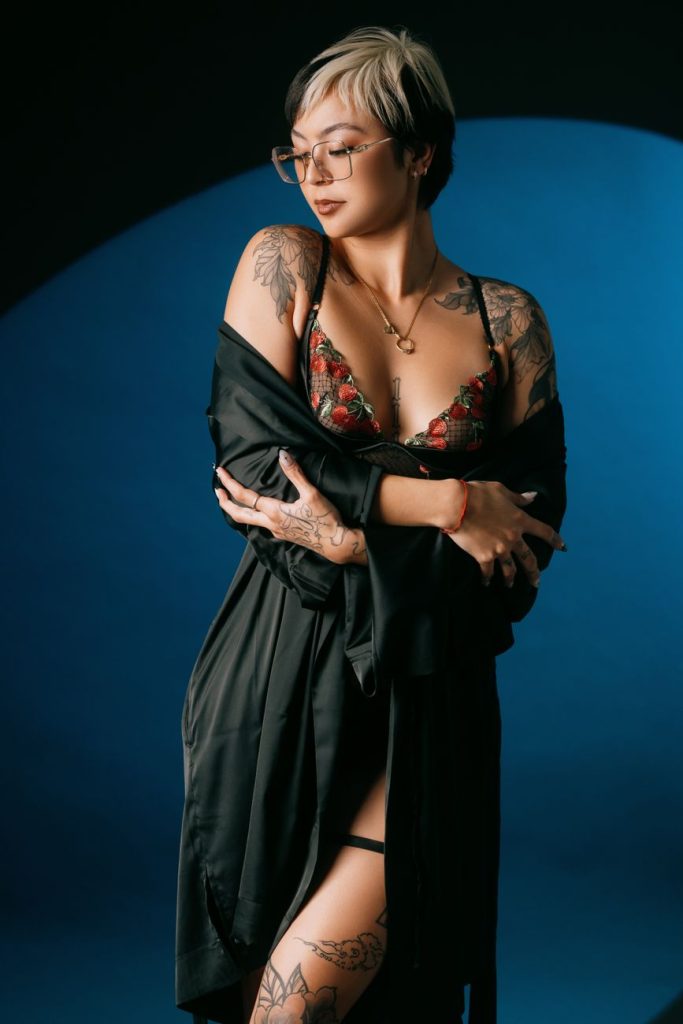 Woman in lingerie