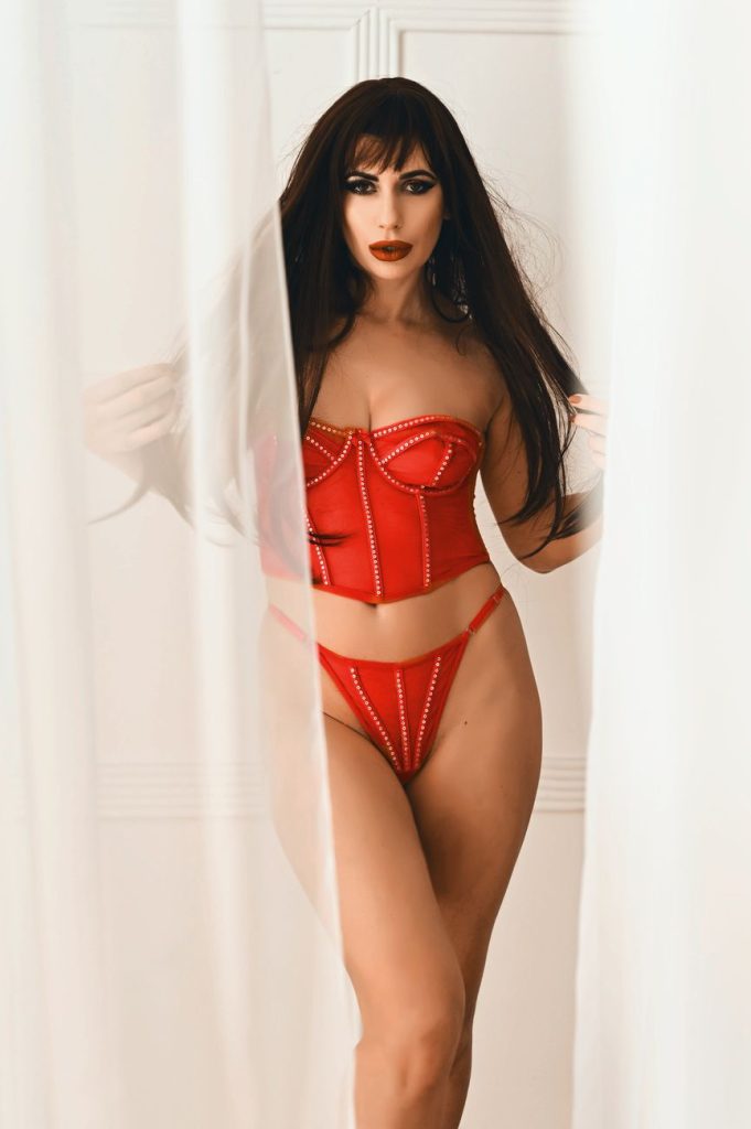 Woman in lingerie