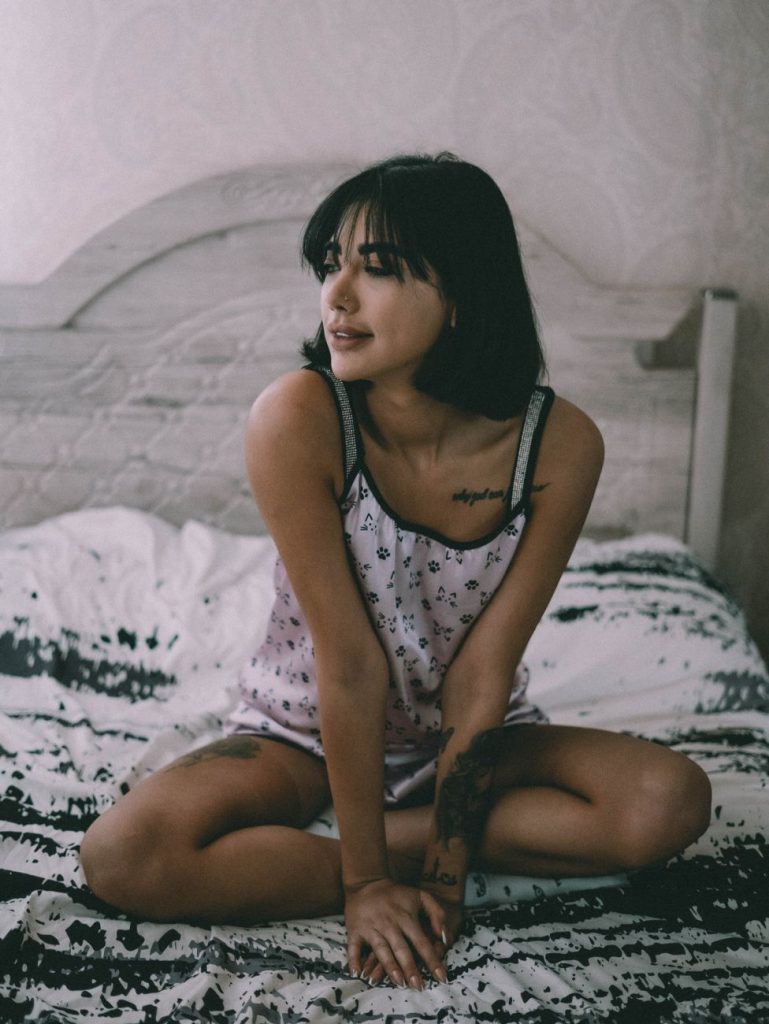 Woman in lingerie